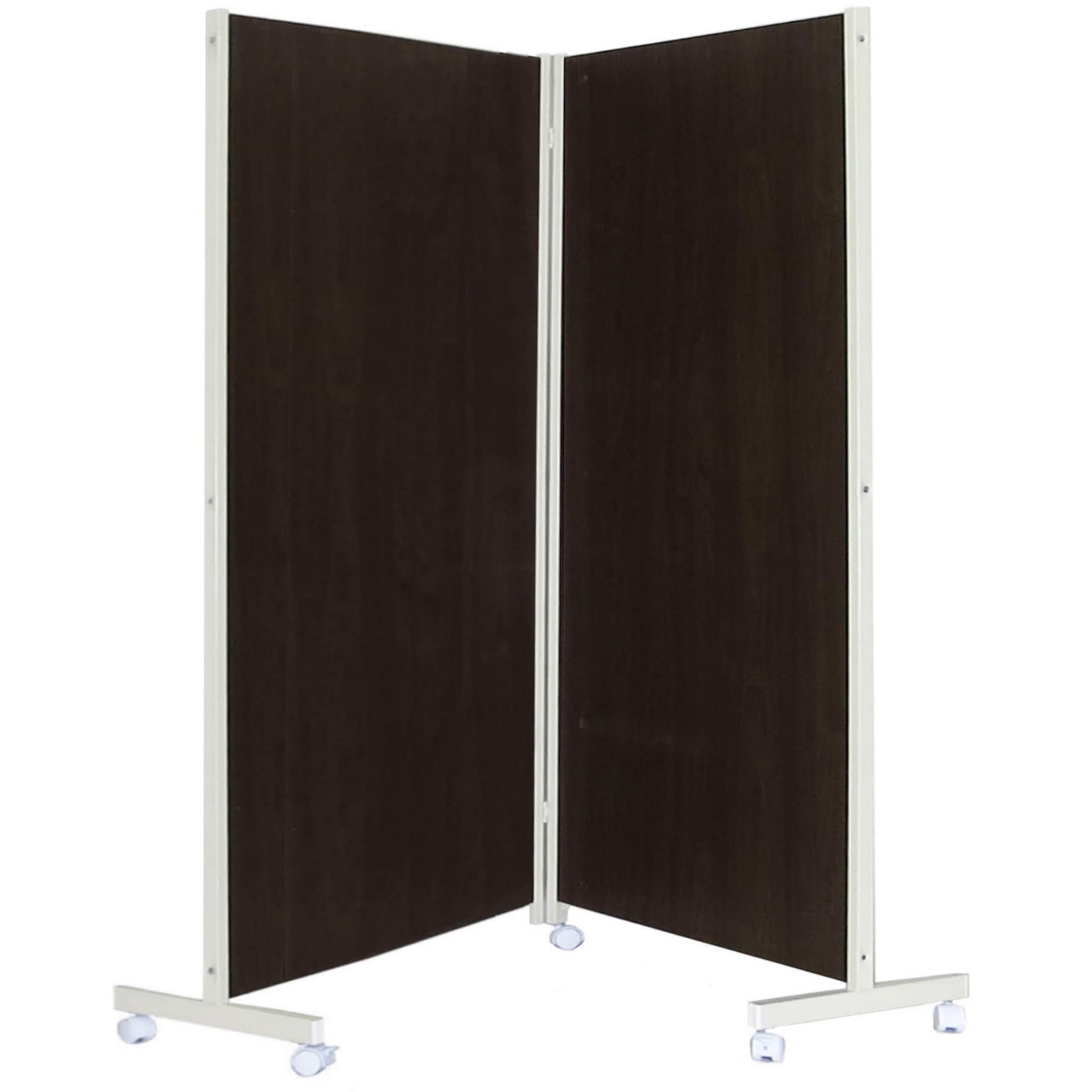 キャスター付き折り畳みパーテーション 2連 高さ1800mm 日本住器工業