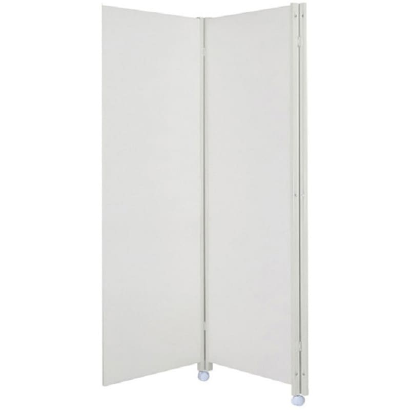 OTP-180(RE) IV キャスター付き折り畳みパーテーション 連結用2連 高さ1800mm 日本住器工業 アイボリー色