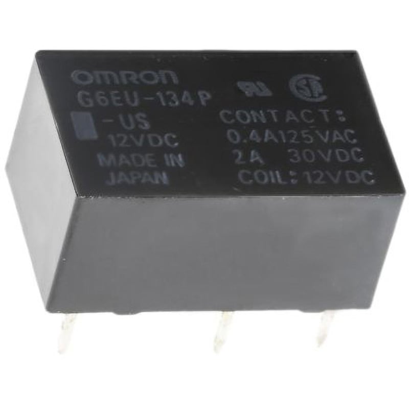 マイクロリレー G6H-2 DC12V OMRON 2個 Electronics Inc-EMC Div