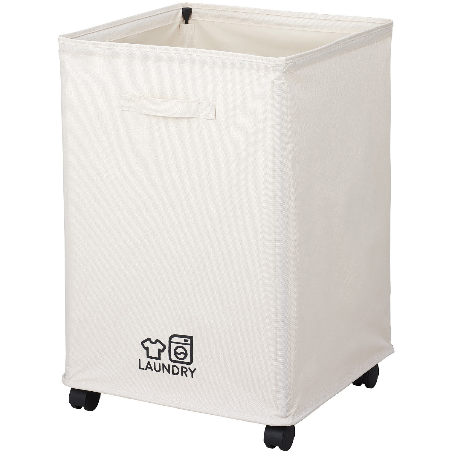 N-7895 ランドリーバスケット76 パール金属 幅400mm奥行400mm高さ590mm