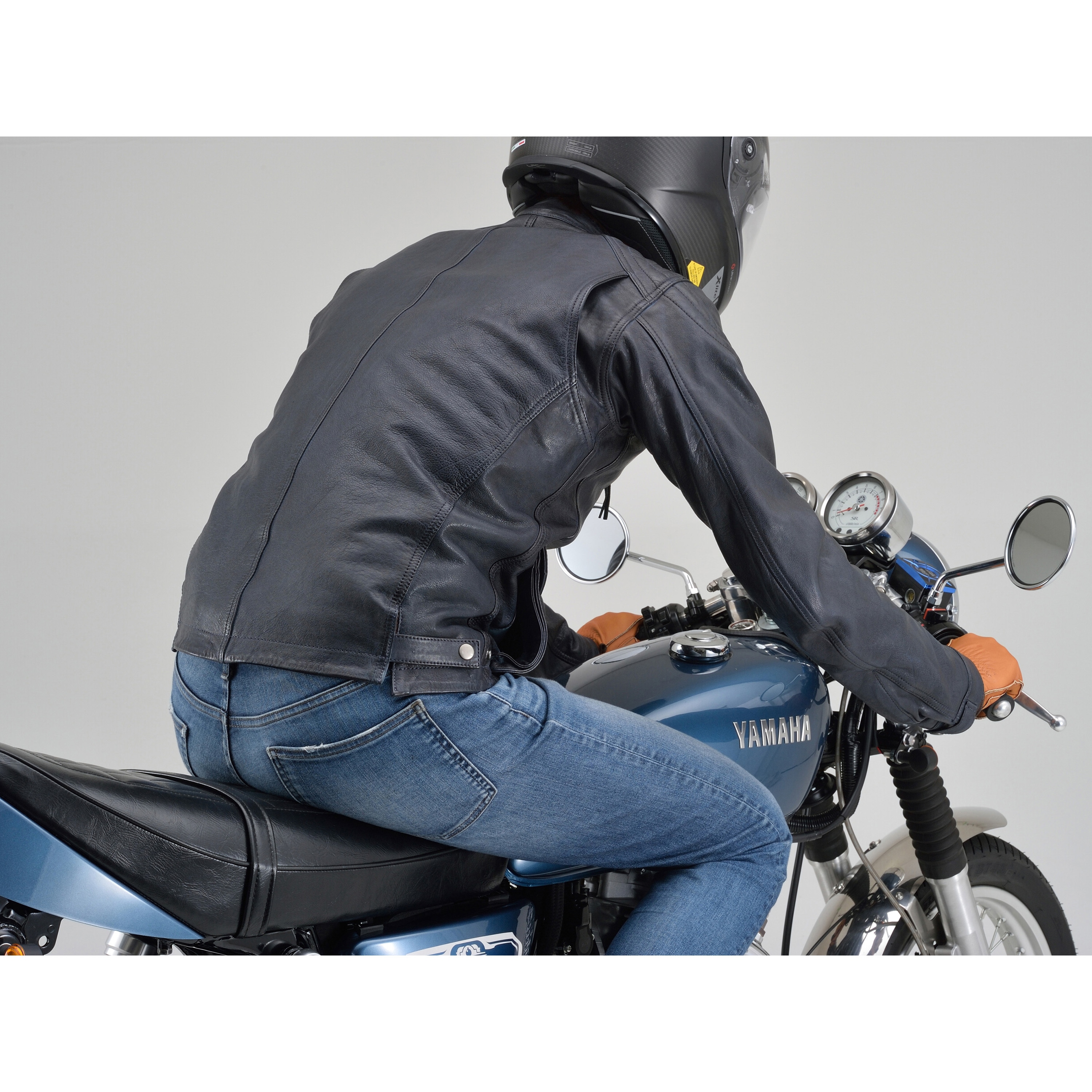 23688 DL-501 バイク用 レザー 春秋冬スクランブラージャケット