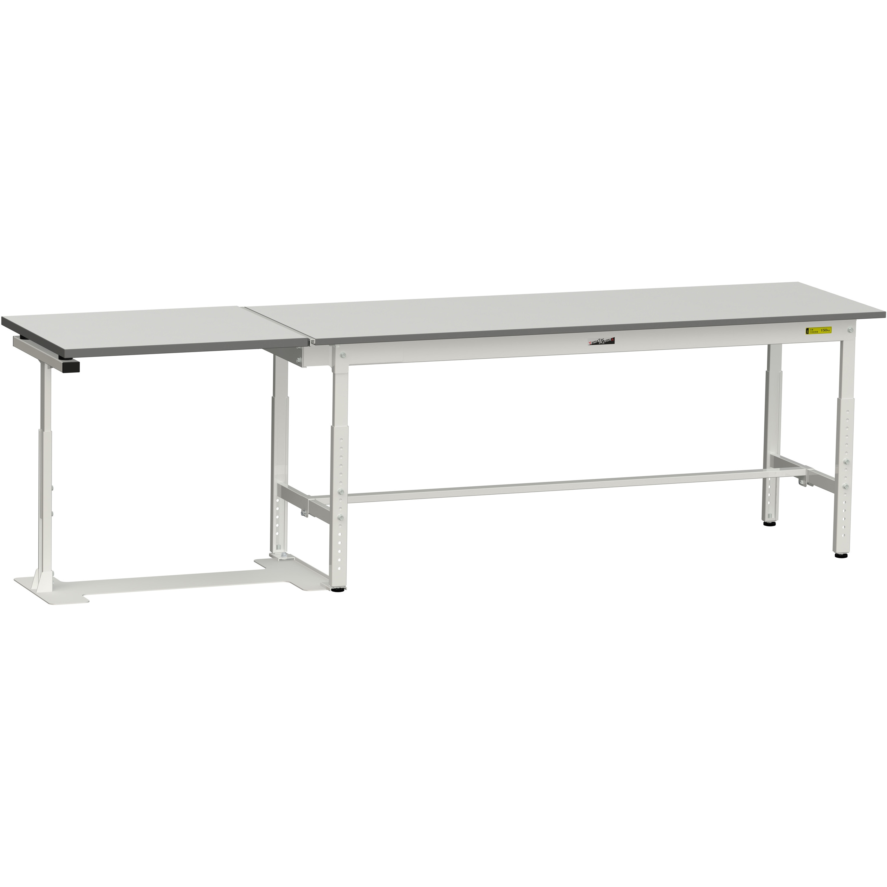 SUPAF-1860-WW 【軽量作業台】ワークテーブル150シリーズ跳ね上げタイプ 山金工業 シルキーホワイト色 対応 高さ600～900mm奥行600mm  SUPAF-1860-WW