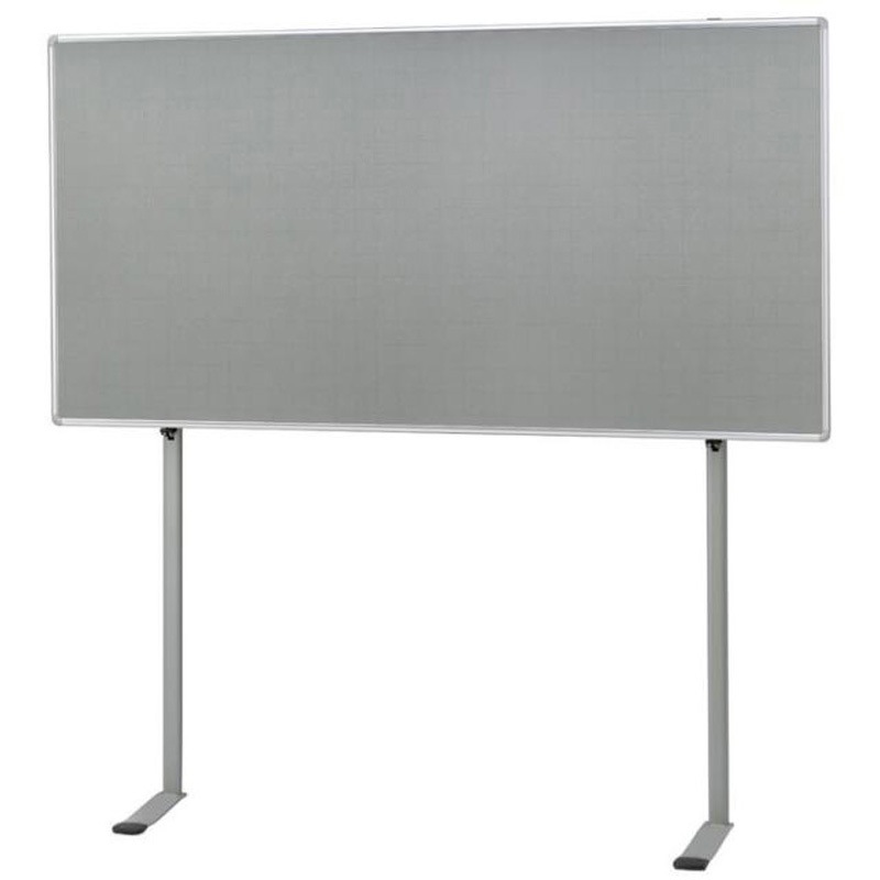 FT-01A 壁寄脚付掲示板 日学 ビニールレザー ボード面幅1800mm高さ900mm