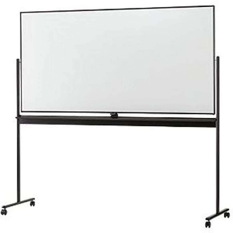 SR-11BK 脚付ホワイトボード・両面タイプ(ブラックフレーム)SR-BK 日学 グリーン購入法:適合 幅1890mm高さ1800mm  SR-11BK