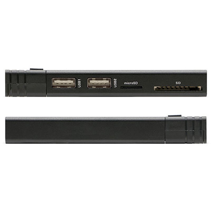 PRD-PS2000U 4in1カードリーダー付きSSD プリンストン 黒色