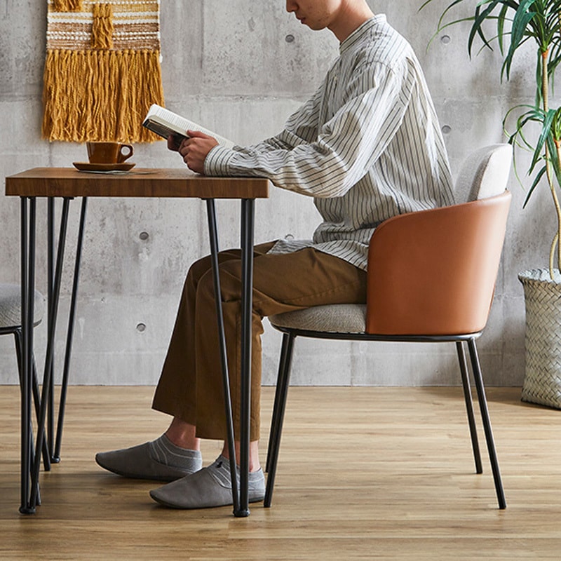 スタイリッシュダイニングチェア2脚　75cm幅テーブル 3点セット スタイリッシュダイニングチェア2脚 75cm幅テーブル m6nw724