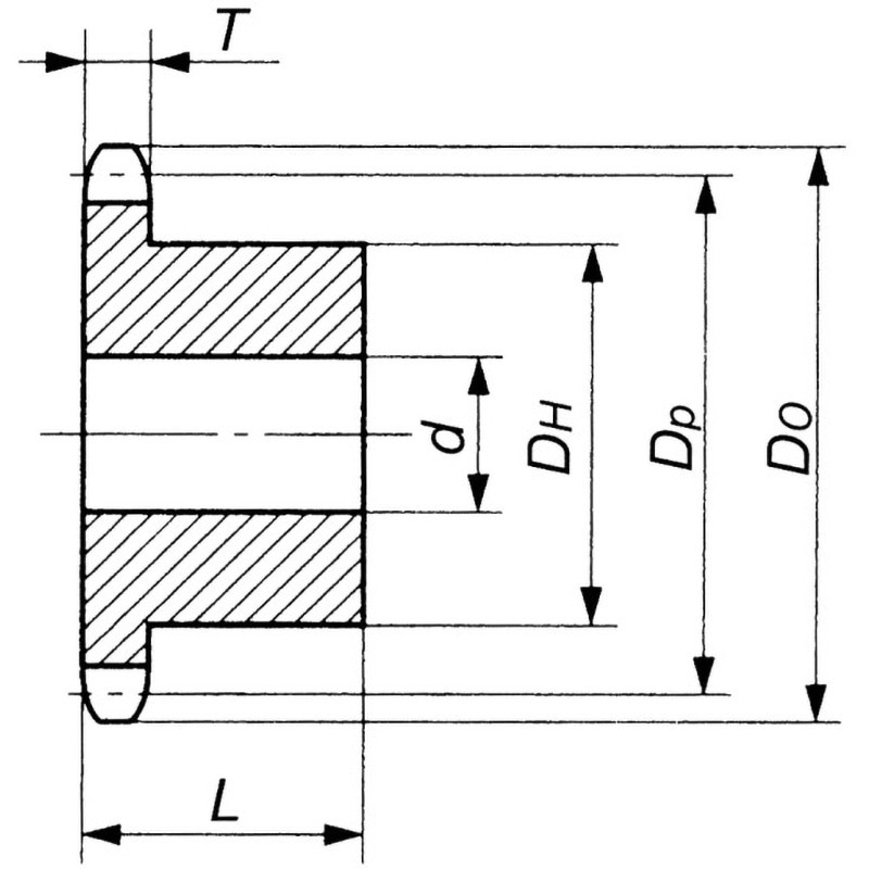 RF2040R-1B1300T-S4425A 椿本チェイン（RS） ツバキ　ロックスプロケット G23-1045-K RF2040R-1B1300T- RF2040R-1B1300T バイピッチチェーン用スプロケット 椿本チエイン 下穴