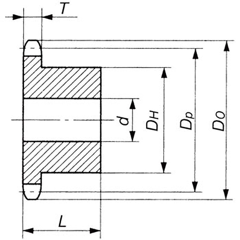 RF2040S-1B1212T-SS 椿本チェイン（RS） ツバキ　ＳＵＳスプロケット G24-0005-K RF2040S-1B1212T-SS