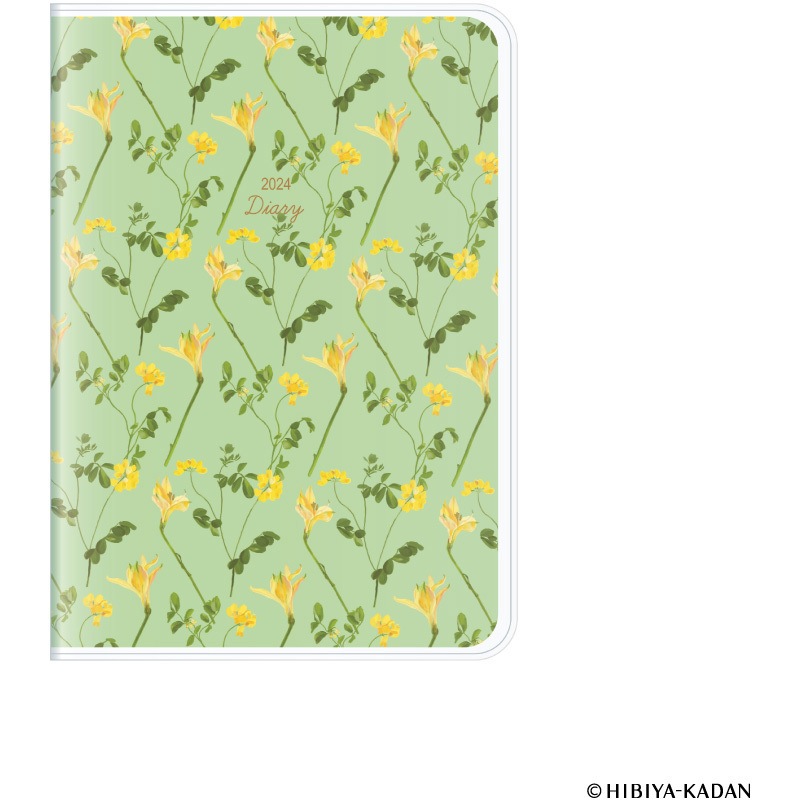 ヤッホー　（23日まで） E7659 2024 MILLダイアリー Monthly FLEURS 1冊 ダイゴー 【通販