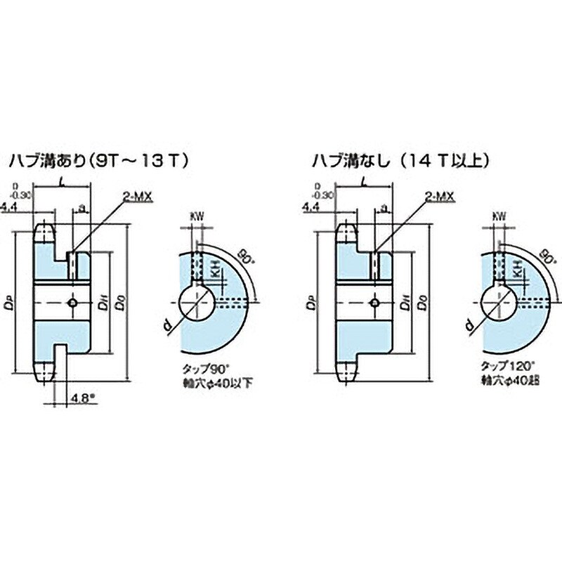 RS35-1B21TQ-H018N-J06D2M06 RS35 フィットボアスプロケット 1B