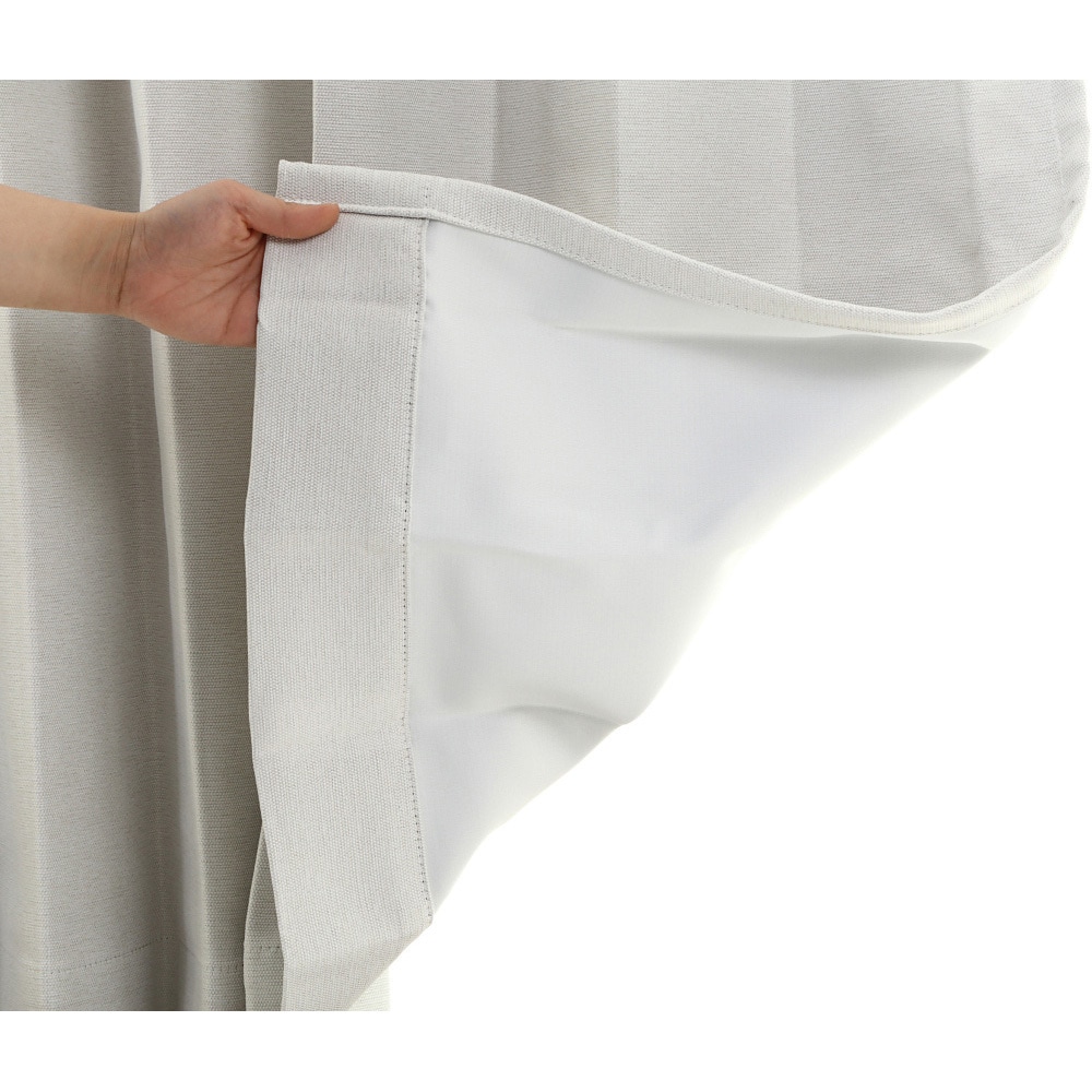 1053iv-200-185-1-アイボリー 防炎 断熱 遮光1級カーテン 1枚