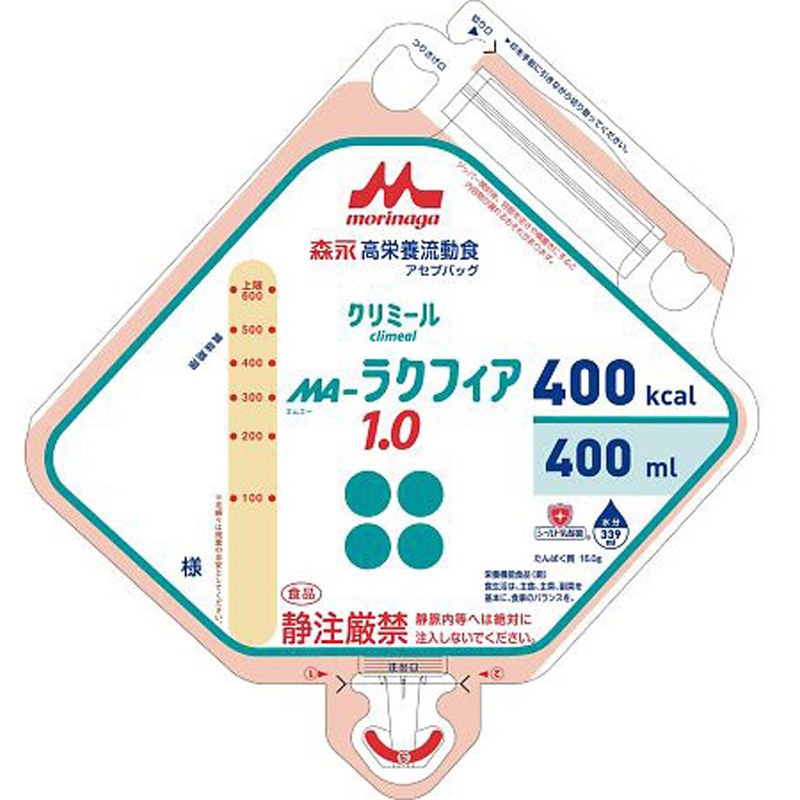 653739 高栄養流動食 MA-ラクフィア1.0アセプバッグ 1箱(16袋