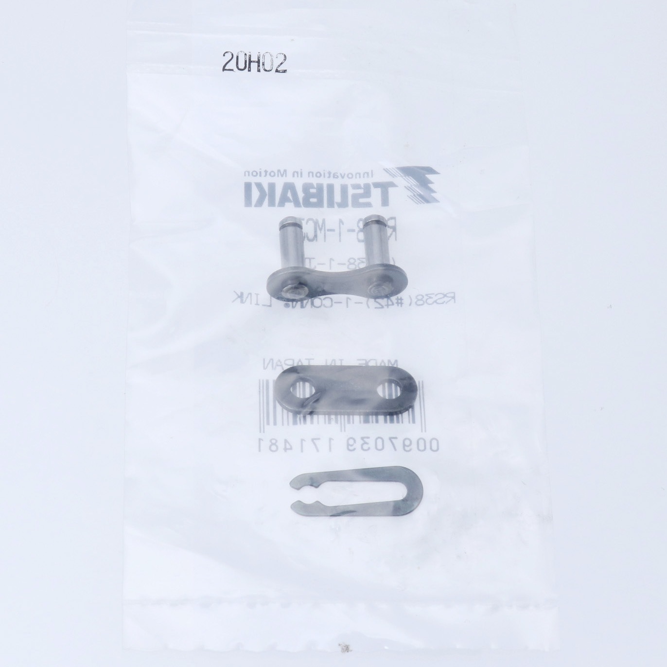 RS38-1-MCJL RSローラチェーン用 ジョイントリンク 1列 1個 椿本