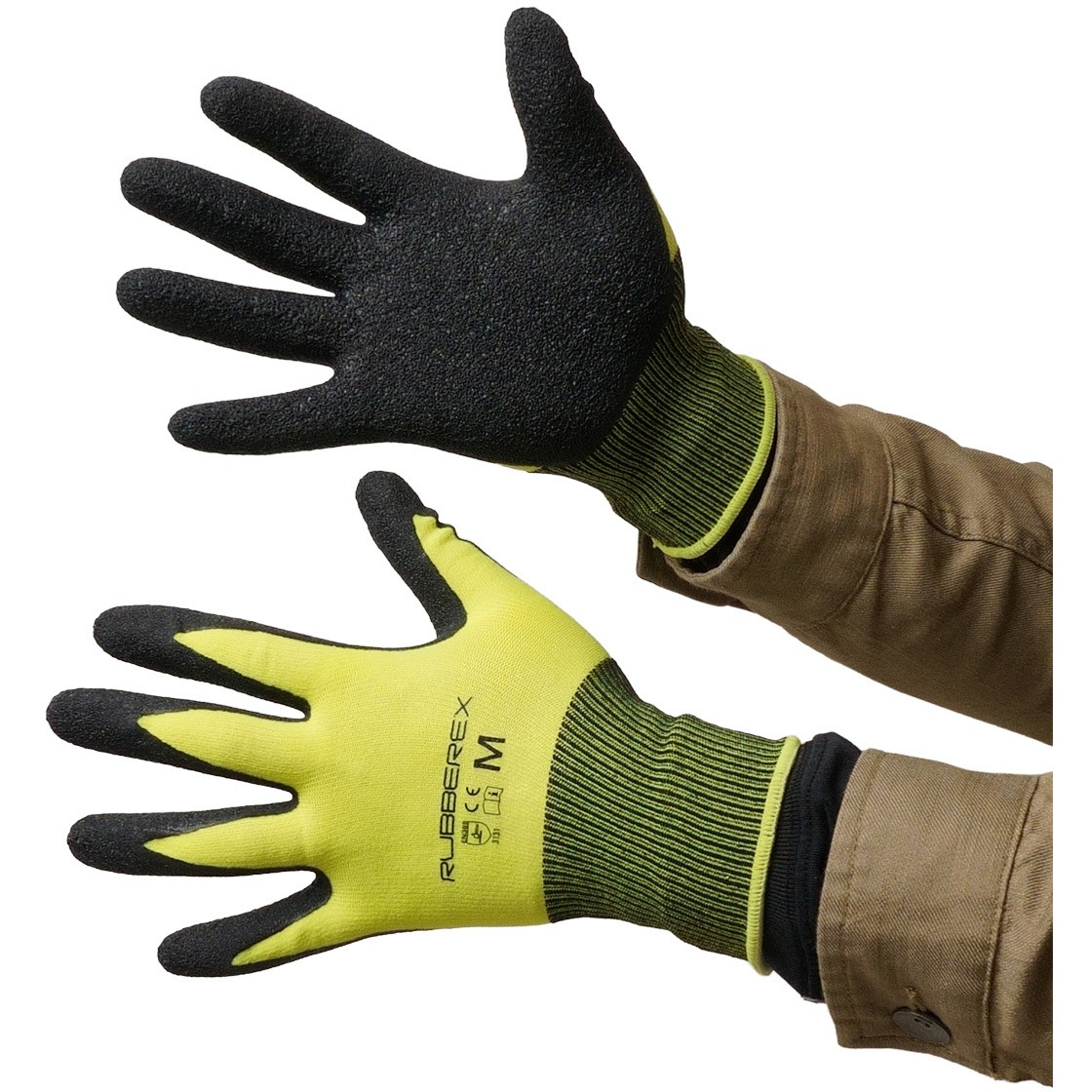 AG7883 ラバーレックス ACE GLOVE(エースグローブ) 3双入 イエロー色