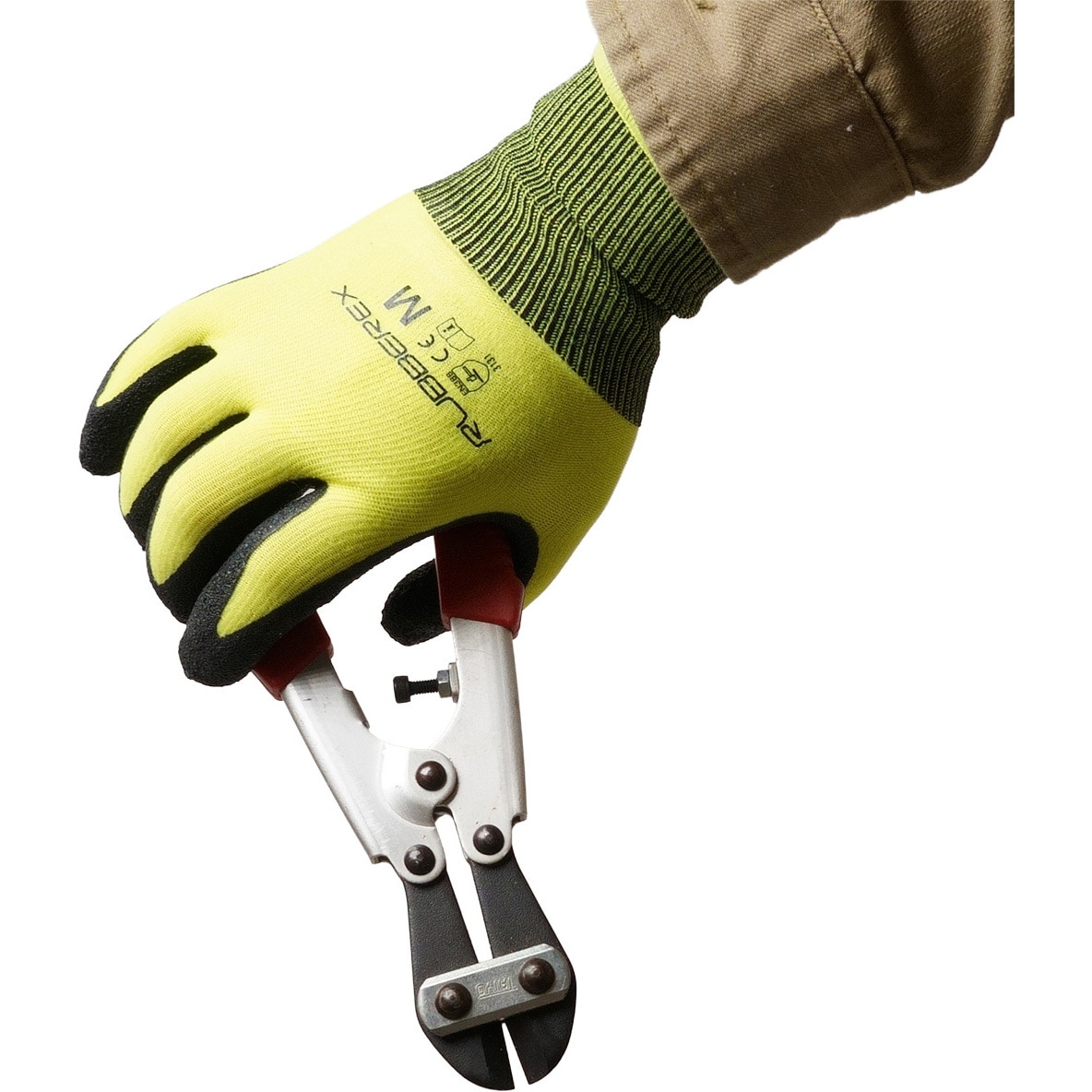 AG7883 ラバーレックス ACE GLOVE(エースグローブ) 3双入 イエロー色