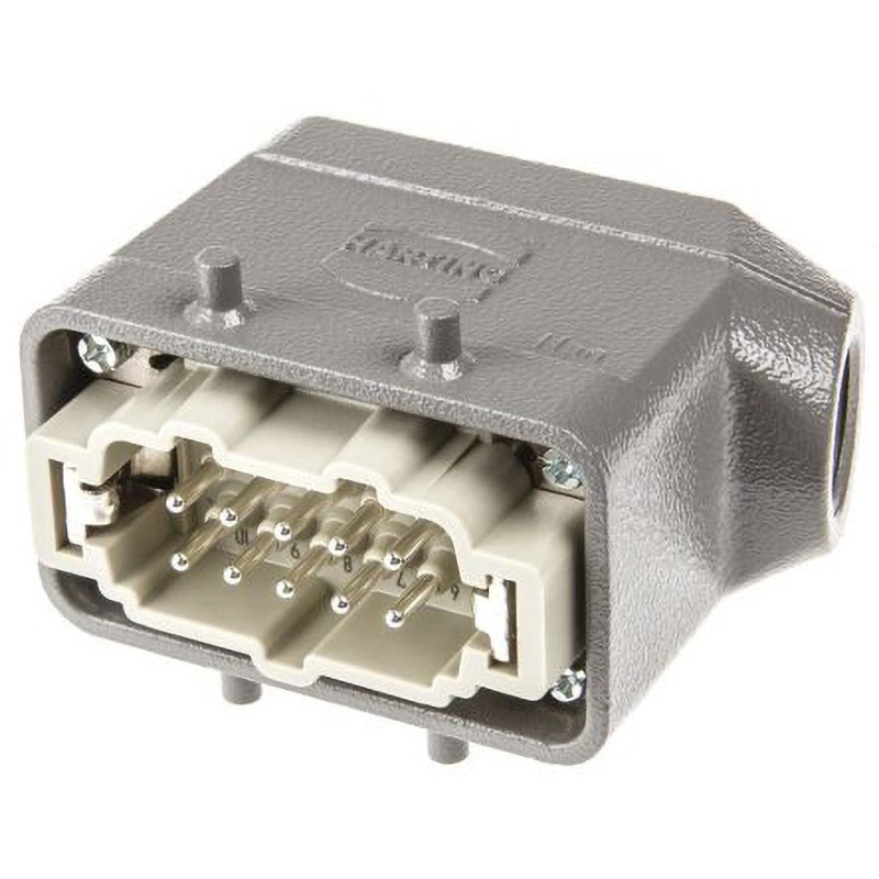 09330102601+19300101520 Harting ヘビーデューティパワーコネクタ コネクタキット オス 10極 ハーティング 16A Han Eシリーズ 500V  1個