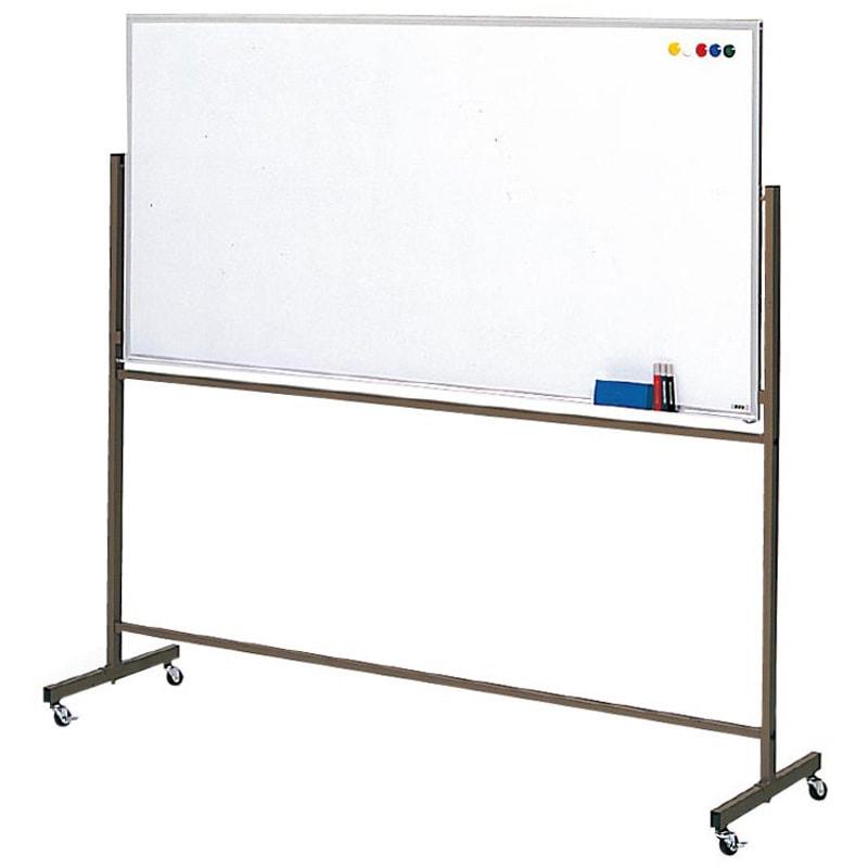 脚付片面ホワイトボードアイリスチトセ スチール板面幅1200