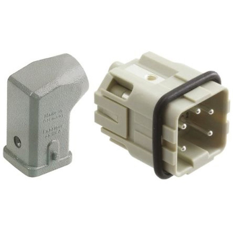 09200031640+09200042611 Harting ヘビーデューティパワーコネクタキット 表面キット オス 4 + PE極 ハーティング Han Aシリーズ 10A 定格電圧(V):230→400ac
