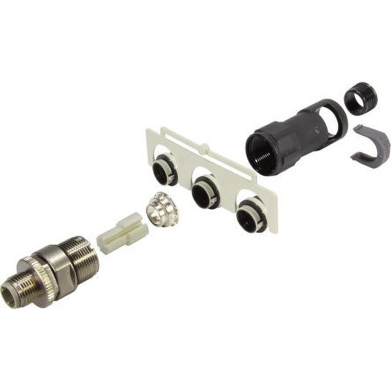 21038821411 Harting 丸形コネクタ M12シリーズ ハーティング コンタクト数4 ストレート ケーブルマウント 4A  1個