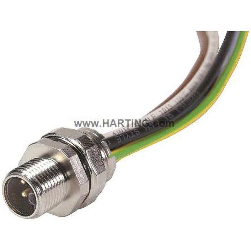 21035961505 Harting 丸形コネクタ ハーティング コンタクト数4 ストレート 12A はんだ  1個