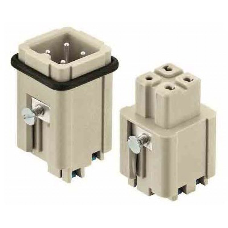 09200032733 Harting 電源コネクタインサート Han A シリーズ メス 10A 600 V 3 A ハーティング ストレート クイックロック 行数2