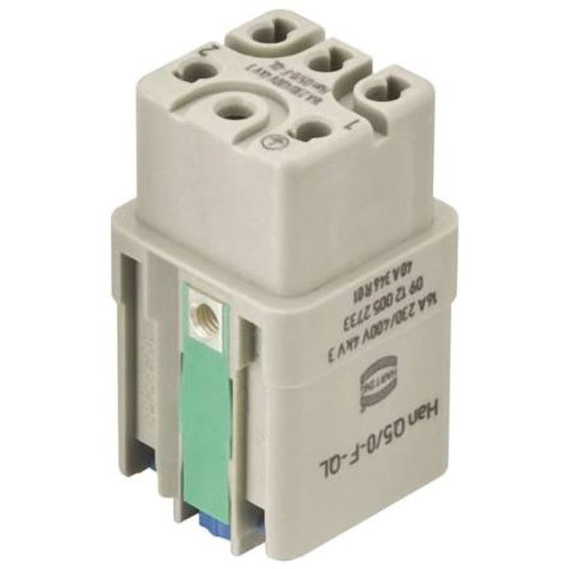 09120052733 Harting 電源コネクタインサート Han Q シリーズ メス 16A 400 V ハーティング コンタクト数5 クイックロック 行数2 28,980円