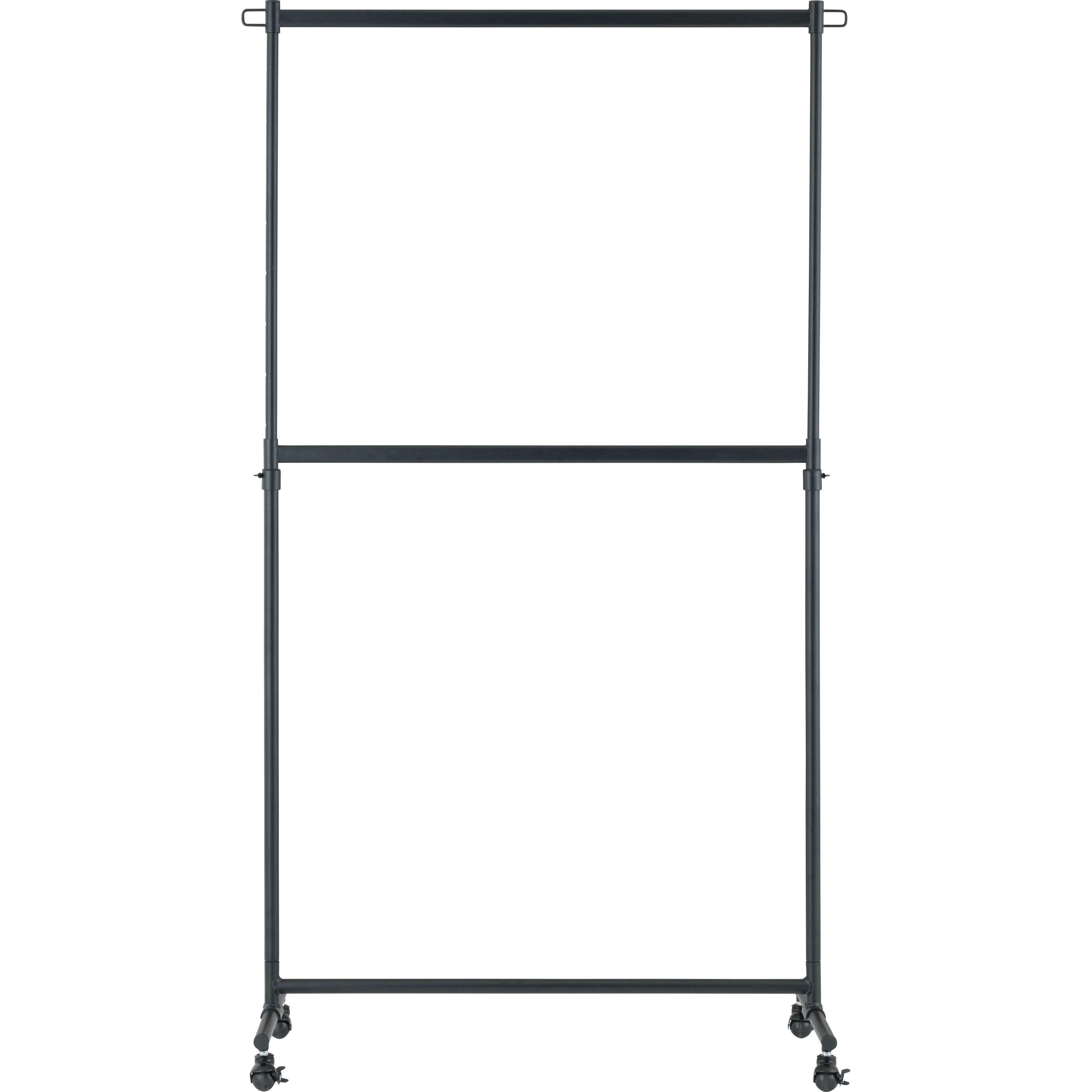 LIH2-100BK 高耐荷重インテリアハンガー2段式 ドウシシャ ブラック色