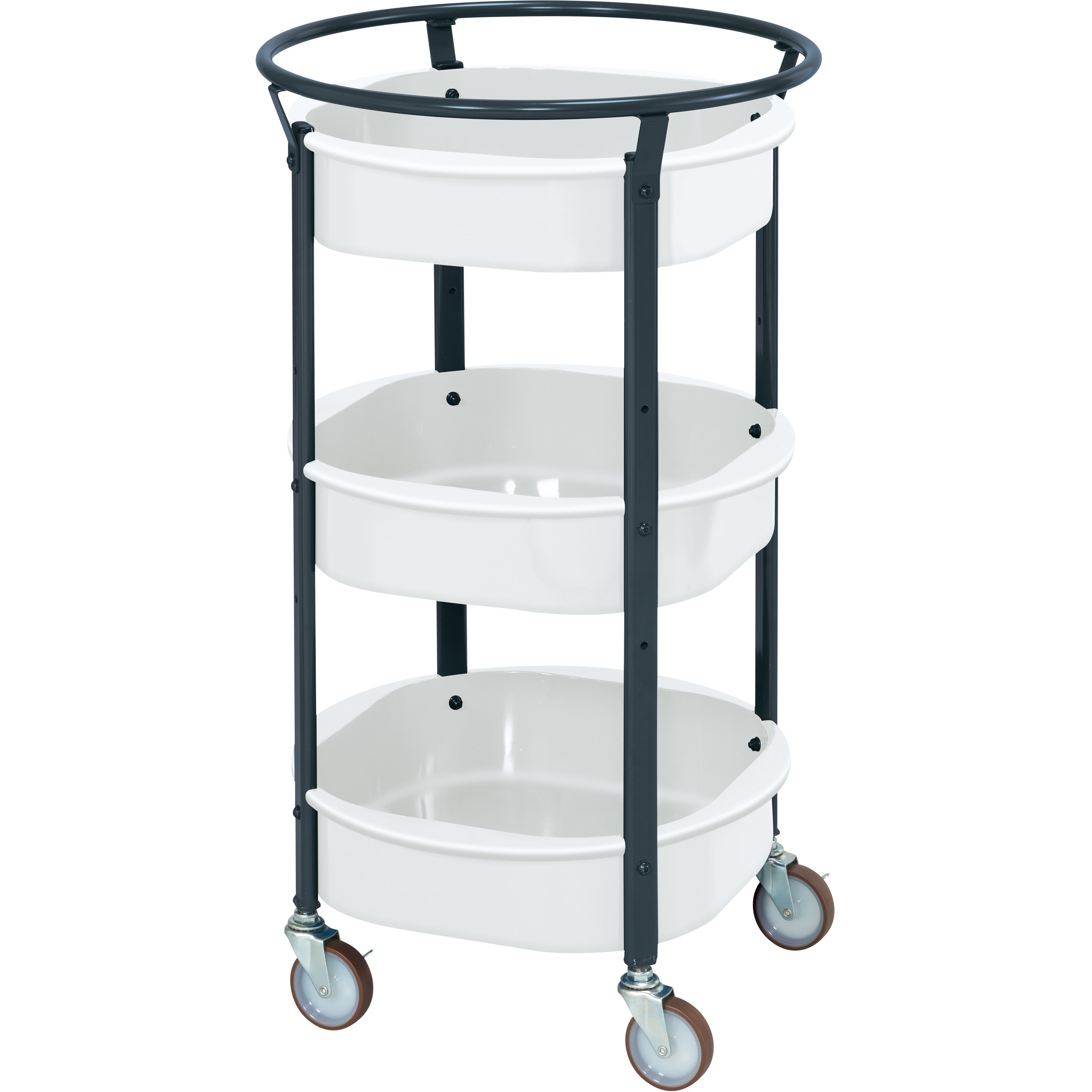 MW-483NUWD まるいワゴン(MWタイプ/ナイロンウレタン車) 1台 サカエ 【通販モノタロウ】