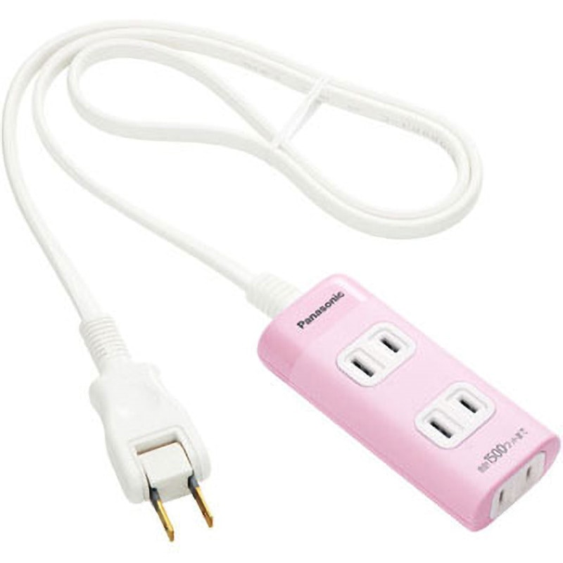 Panasonic 美顔器 EH-SW81 ホワイト/ピンク 充電器付き WHA2413NP ザ・タップQ Panasonic(パナソニック) 3口 2P 15A ピンク色