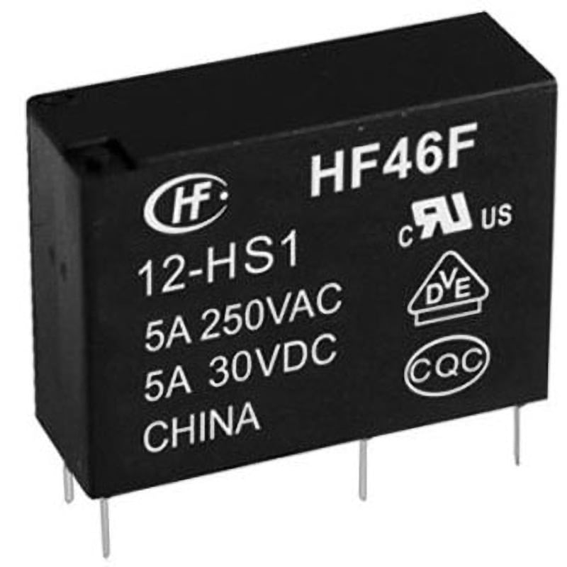 HF46F/005-HS1F(610) Hongfa Europe GMBH リレー 5V dc SPNO 5 A 基板実装 Hongfa(ホンファ) HF46Fシリーズ SPST 極数1 端子形状PCB  1箱(150個)