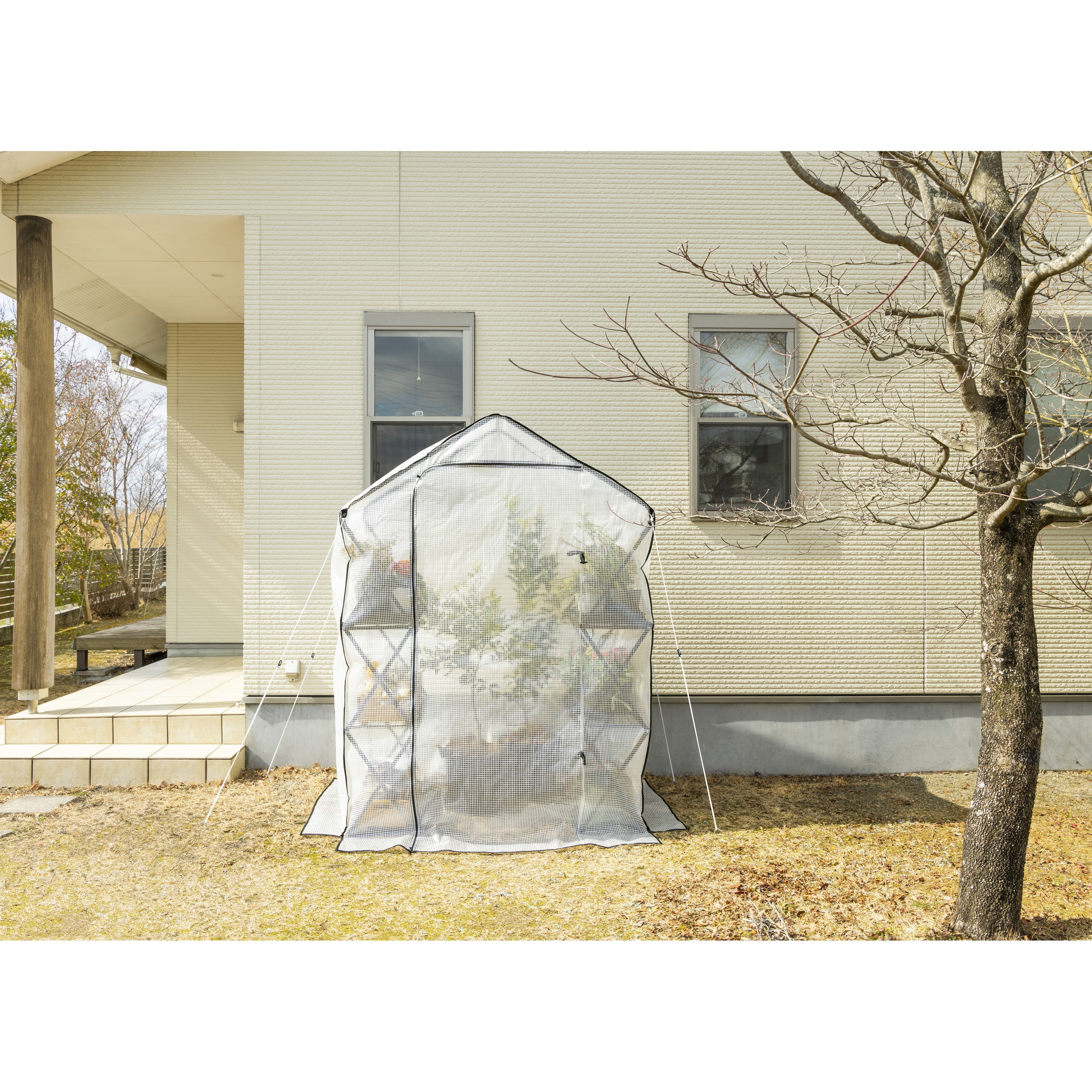 タカショーウォークイン折りたたみ温室 GRH-F19ガーデニング 多肉小屋 GRH-F19 ウォークイン 折りたたみ温室 タカショー 幅146.5cm奥行79.5cm