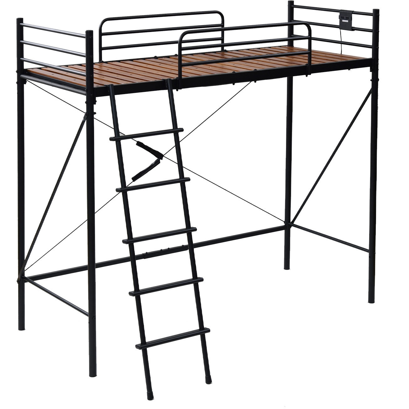 （組立前）ロフトベッド　SLB-80180 ロフトベッド すのこ セミシングルショート SLB-80180 山善