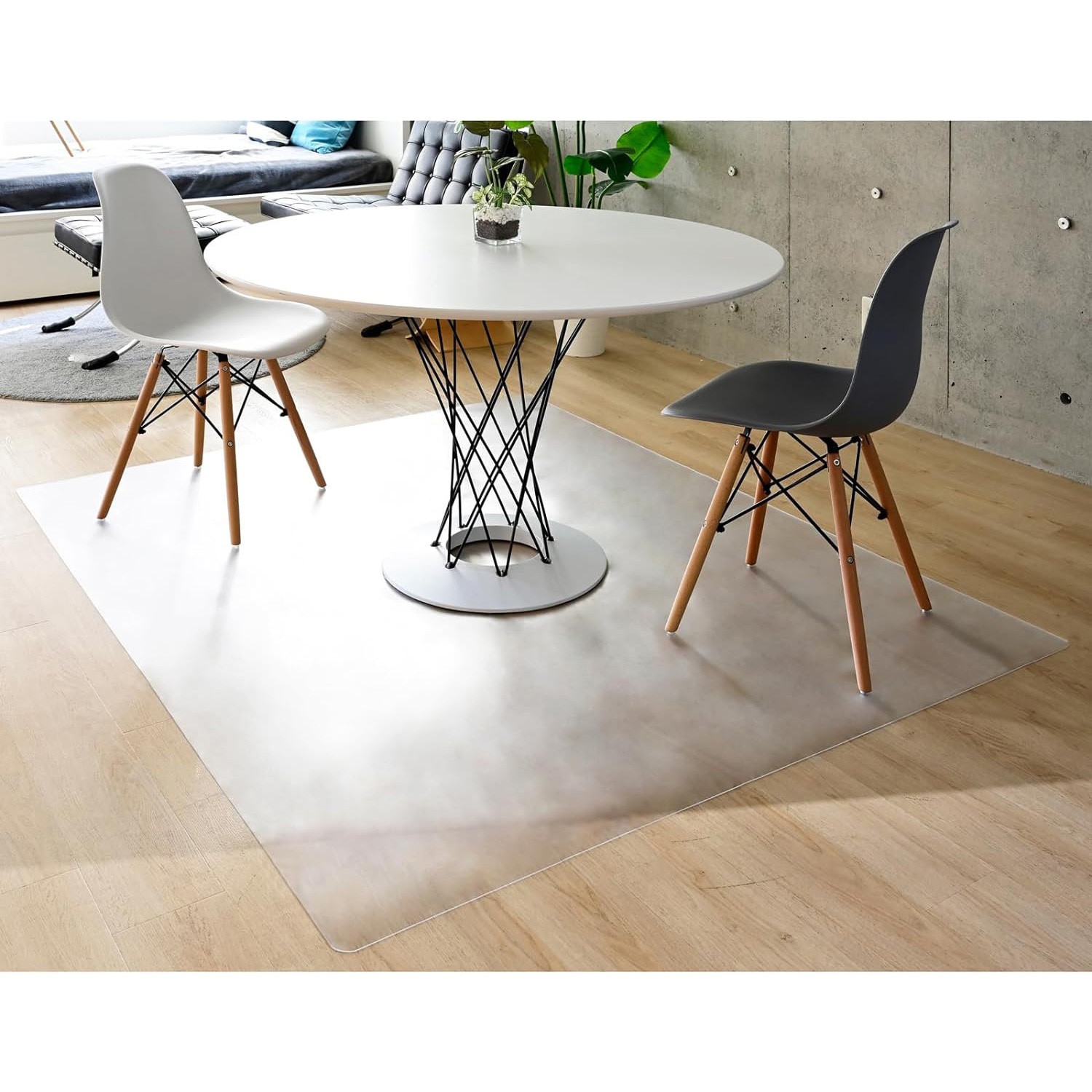 OFM-1580(S) ダイニングマット YAMAZEN(山善) クリア色 - 【通販