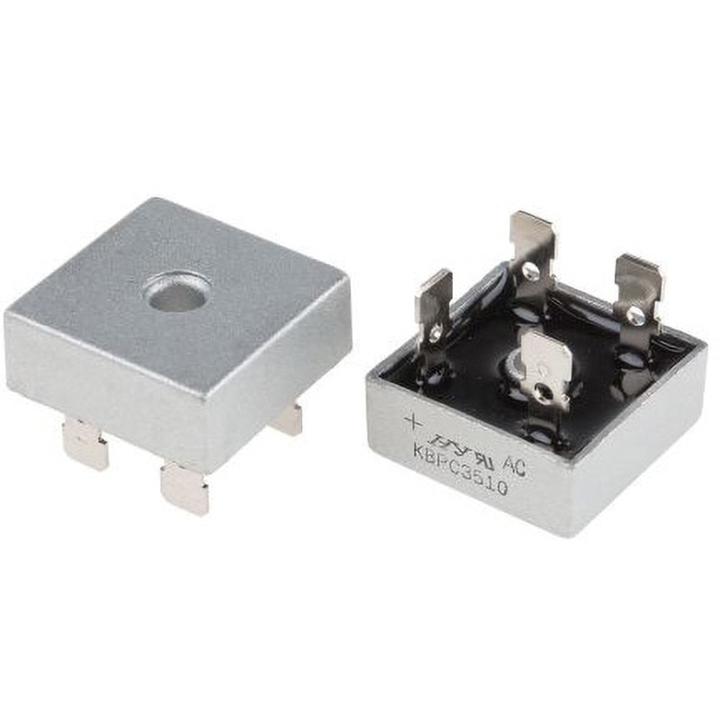 KBPC3510 HY Electronic Corp 整流用 ブリッジダイオード， 4-Pin KBPC HY Electronic Corp スルーホール シングル 1000V シリコンジャンクションタイプ 35A  1箱(50個) 24,805円