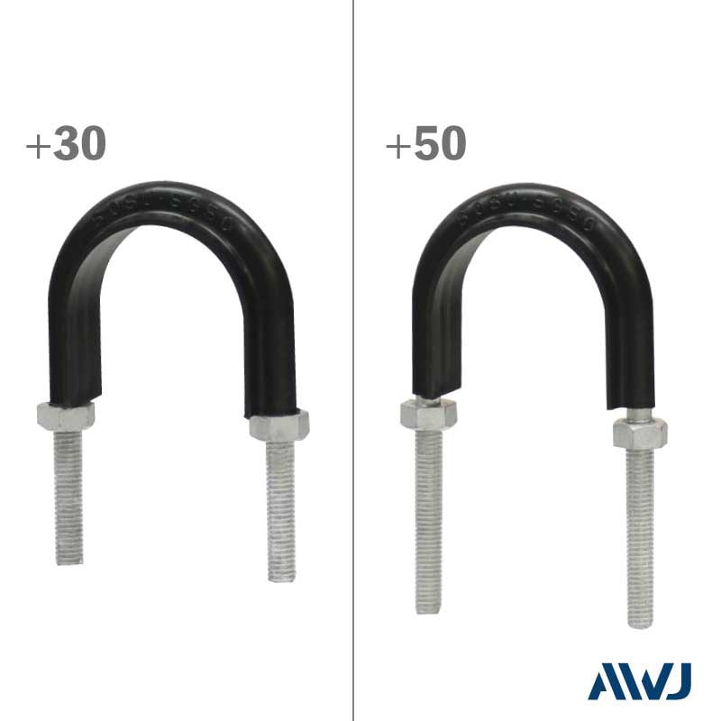 VP10359-0303 ELフラットUボルト足長 VP管 1セット(5個) AWJ 【通販モノタロウ】