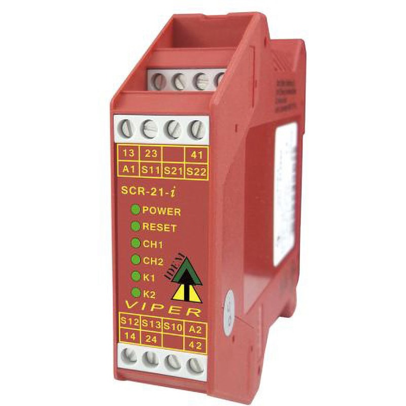 280001 IDEM セーフティリレー， 安全接点3， 補助接点1 IDEM AC/DC24V バイパー ねじ  1個