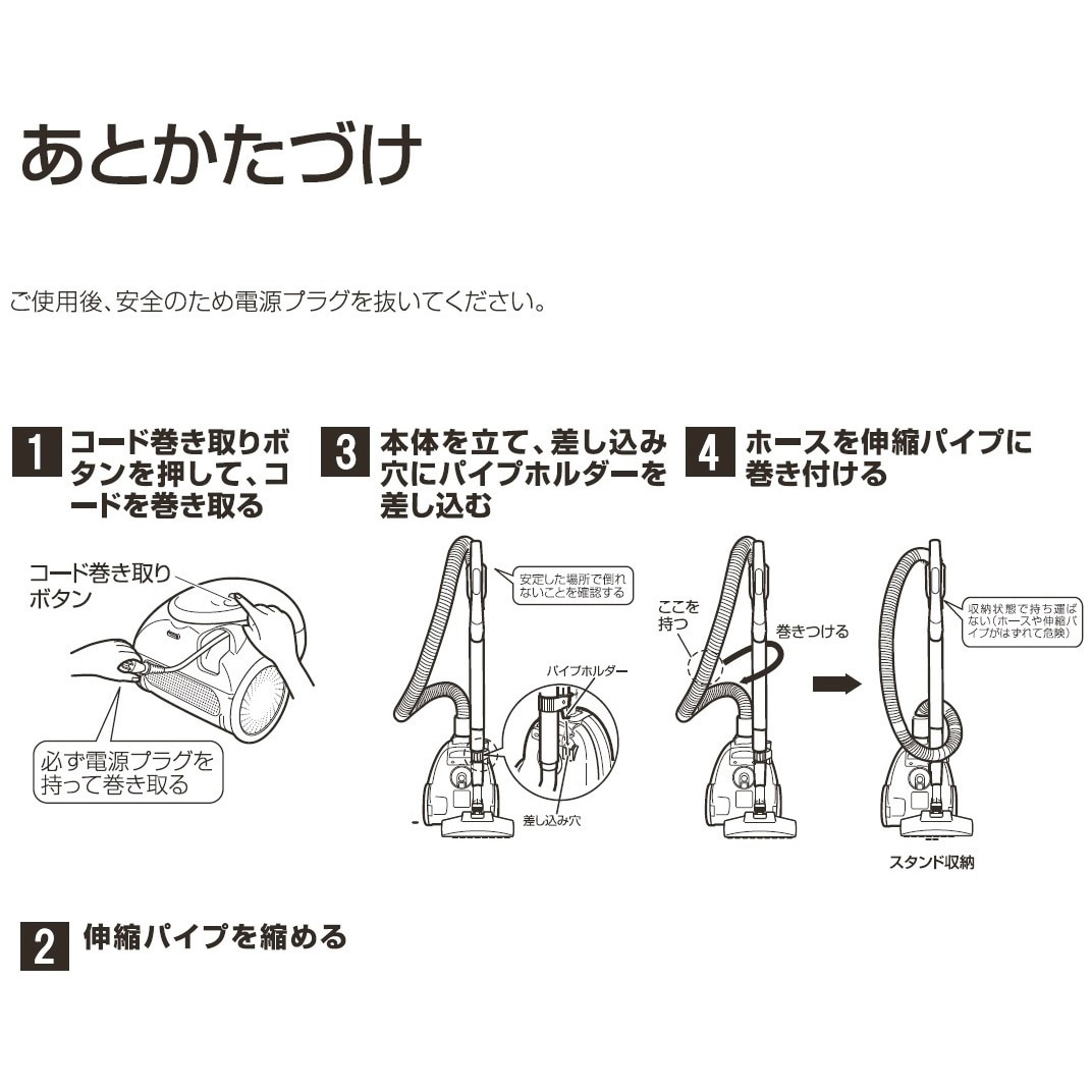 VS-5920 紙パック式 掃除機 各社共通タイプ対応 ベルソス 集塵容量1.4L 1000～280W - 【通販モノタロウ】