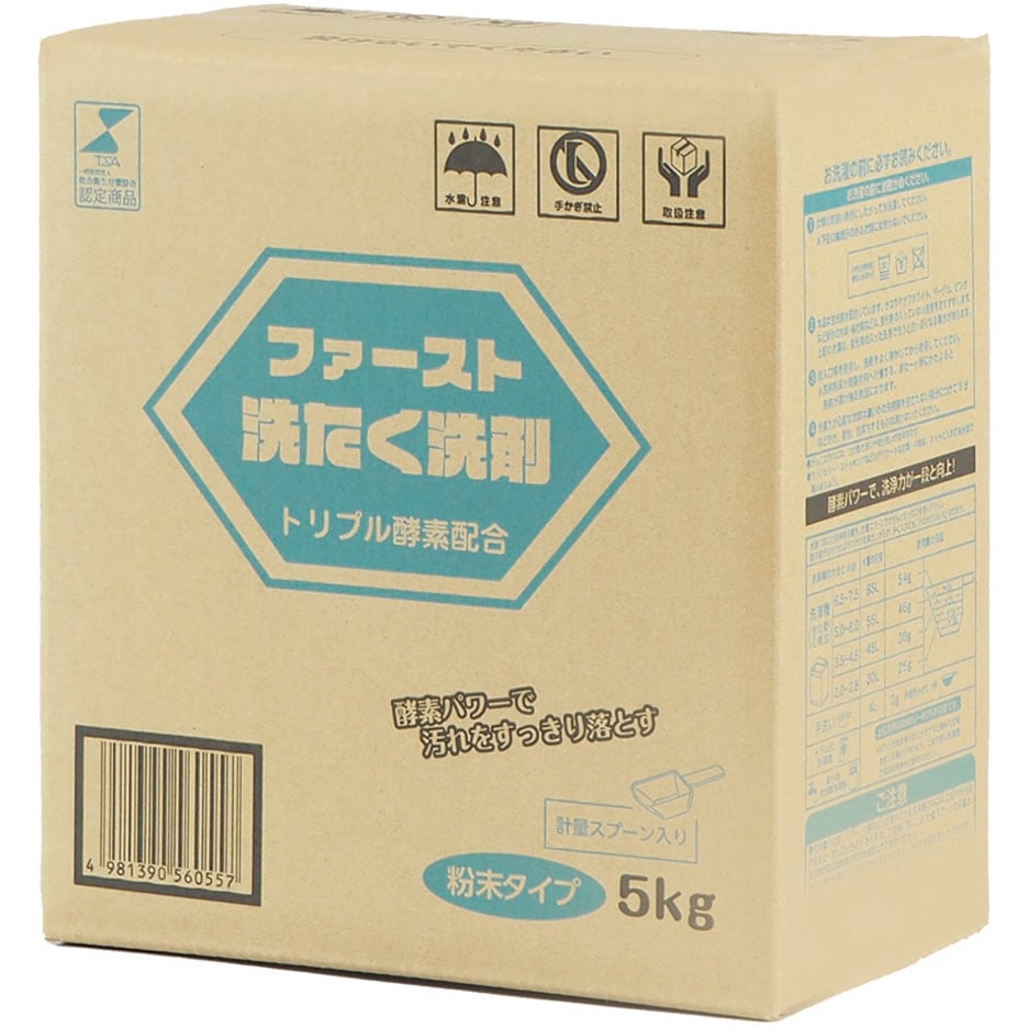 42670084 ファースト 洗たく洗剤 5kg 1箱(5kg) 大一産業 【通販