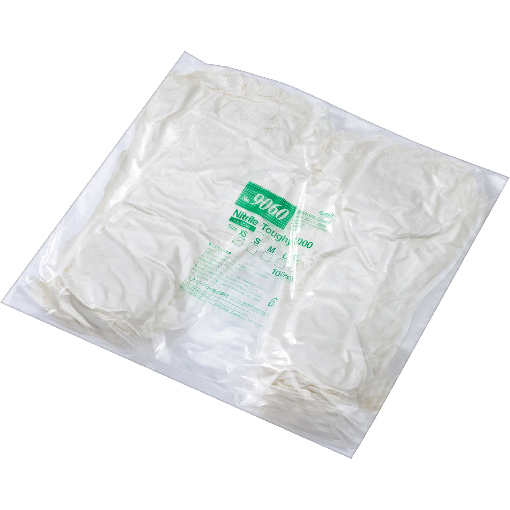 No.9060 ニトリルタフィー1000パウダーフリー リーブル ホワイト色