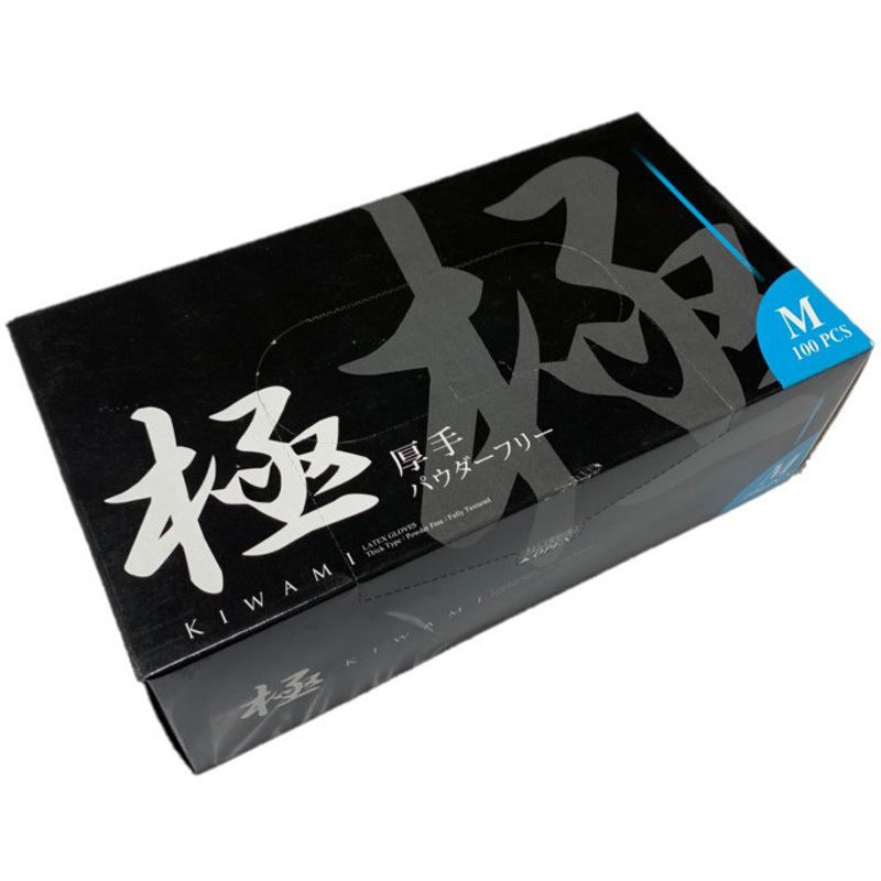 K20 KIWAMIラテックス手袋パウダーフリー リーブル サイズM 1箱(100枚