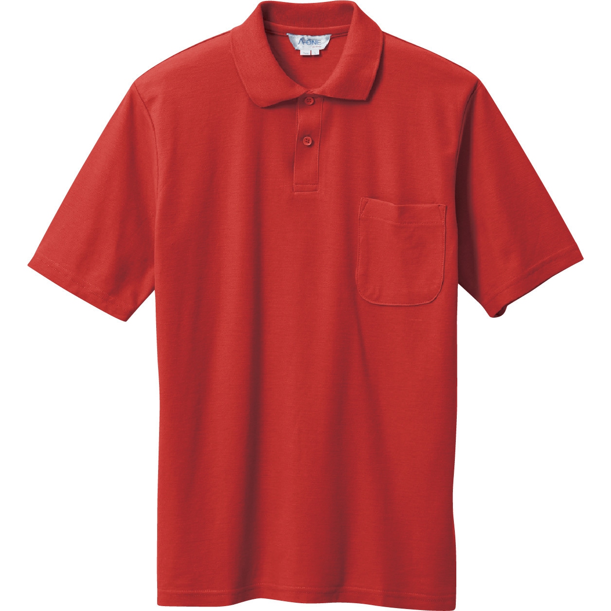 7900 半袖ポロシャツ 三愛 レッド色 サイズLL - 【通販モノタロウ】