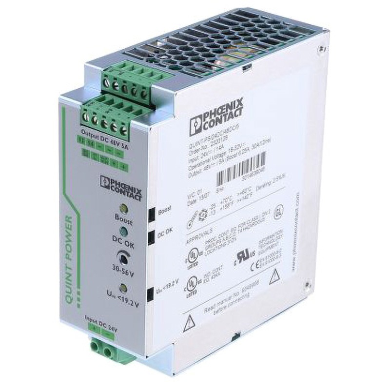 2320128 Phoenix Contact 絶縁DC-DCコンバータ フエニックス・コンタクト QUINTシリーズ 5A 240W 幅48mm奥行125mm