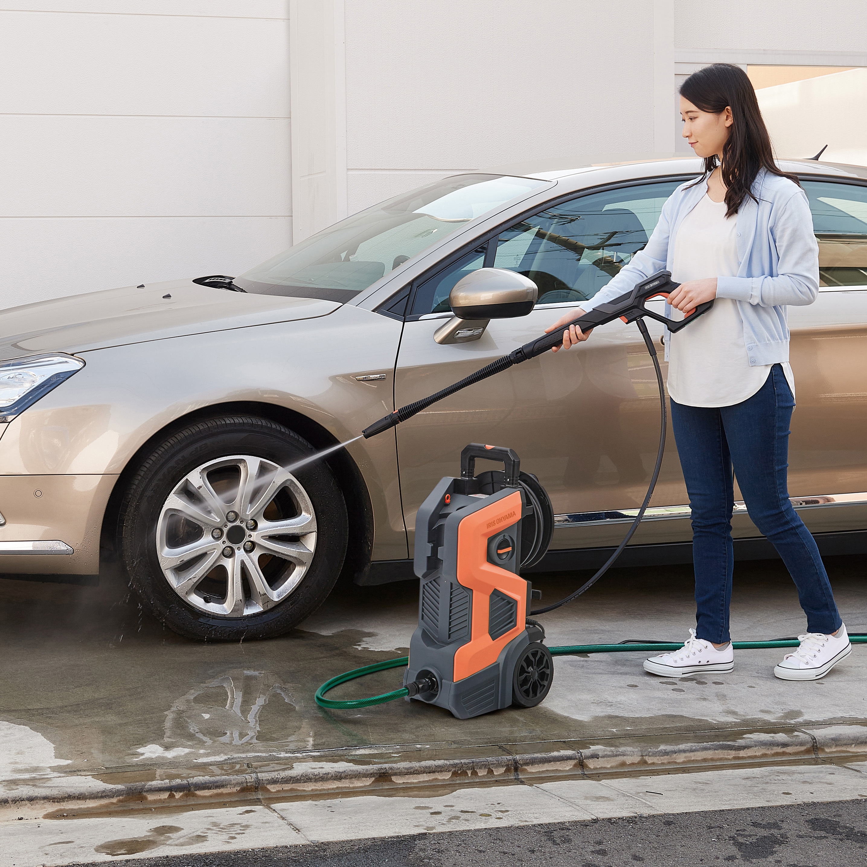 FBN-702-D 高圧洗浄機 12.8MPa キャスター付 1台 アイリスオーヤマ