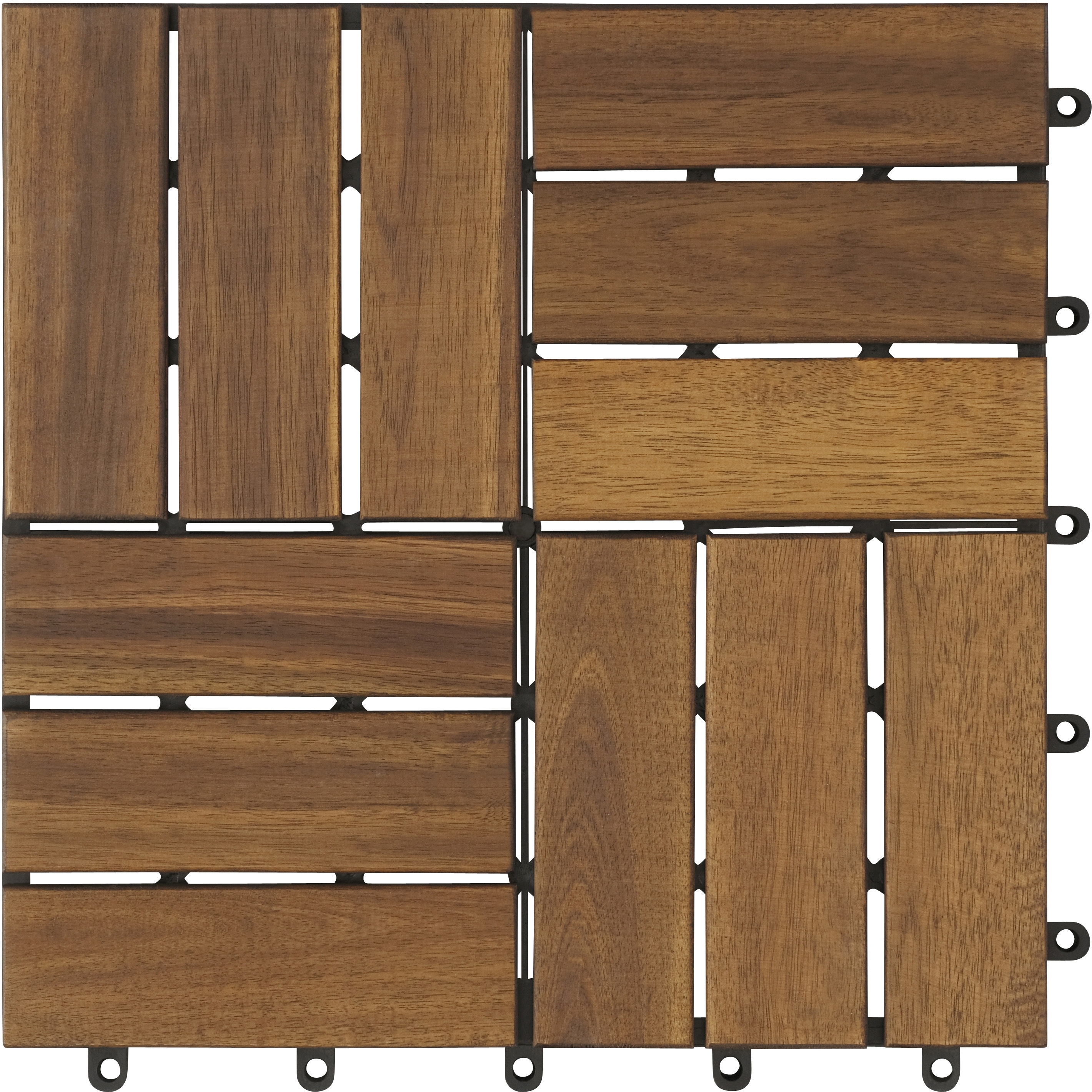 WTD-12 ウッドタイルデッキ アイリスオーヤマ ブラウン色 幅300mm奥行