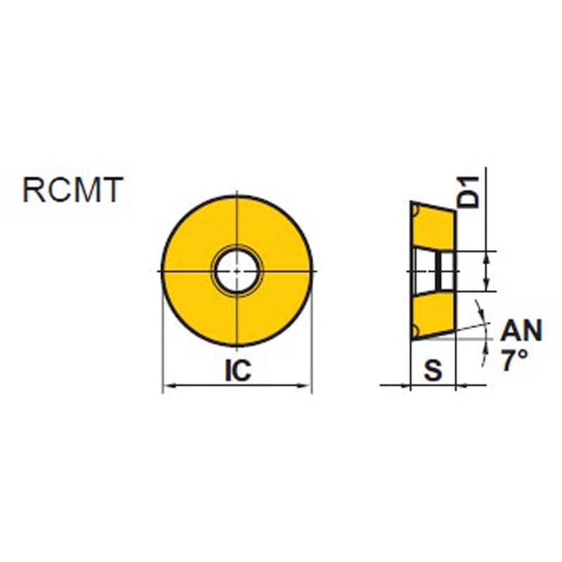 三菱 難削材用旋盤インサート MP9015 ( RCMT1606M0 MP9015 ) (10個セット)三菱マテリアル(株) (メーカー取寄) RCMT1606M0 MP9015 難削材旋削加工用インサート MP9015 (RCMT) 1箱(10