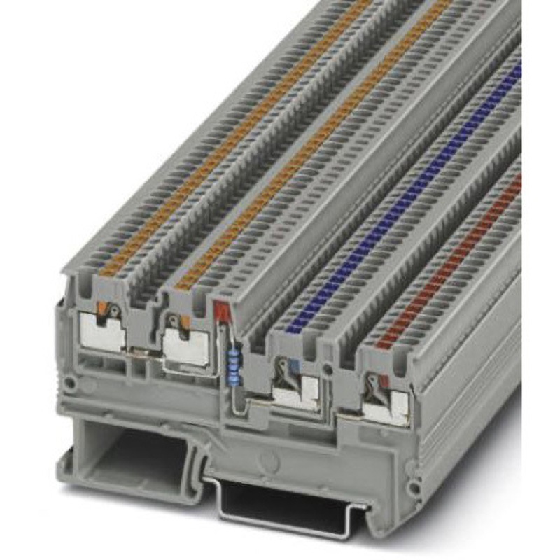 3244423 Phoenix Contact 標準DINレール端子 フエニックス・コンタクト PTIO 1.5/S/3-LED 24 RDシリーズ 13.5A プッシュイン 250V  1袋(5個)