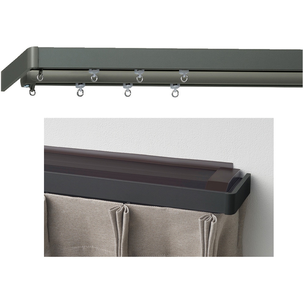 グレー2.0 レガートユニカバートップⅡ ダブルMセット(正面付) TOSO 寸法2m