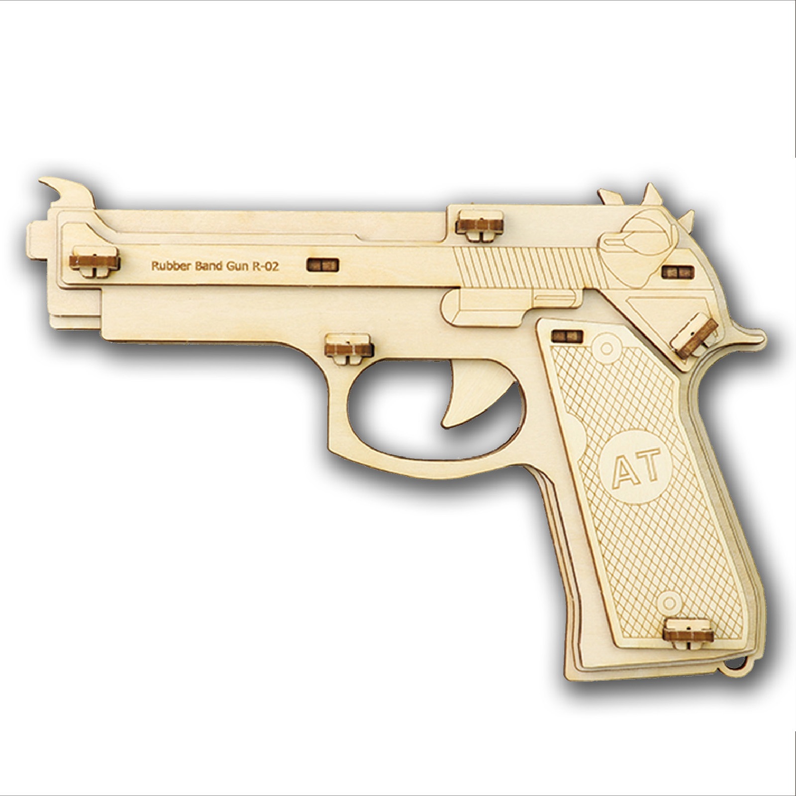 58195 木製9連式輪ゴム銃 アーテック[学校教材・教育玩具] 寸法300×220