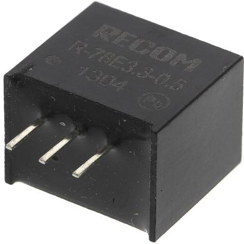R-78E3.3-0.5 Recom スイッチングレギュレータ RECOM R-78E-0.5シリーズ DC3.3V 1.65W 500mA 幅8.5mm奥行10.4mm 1セット(42個)