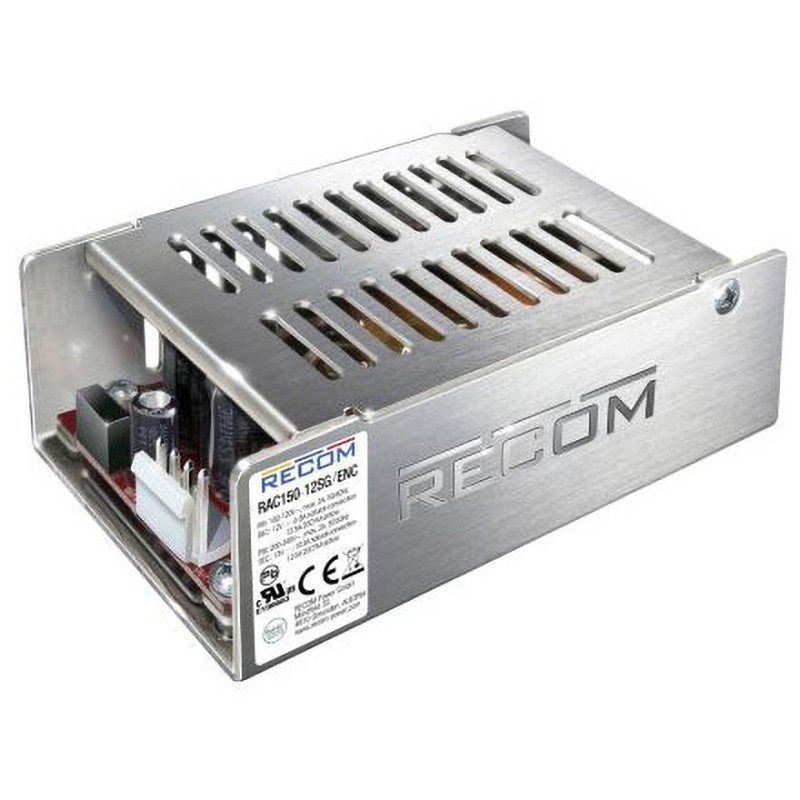 RAC150-12SG/ENC Recom スイッチング電源 RECOM RAC150-Gシリーズ DC12V 12500mA 幅62mm奥行35mm 1個